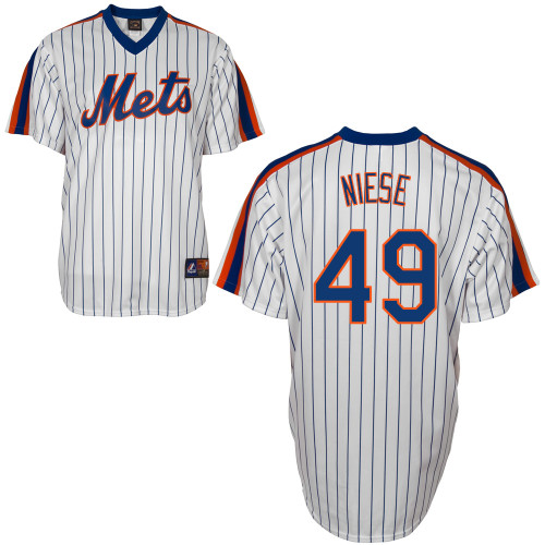 Jonathon Niese #49 Youth Baseball Jersey-New York Mets Authentic Home Alumni Association MLB Jersey